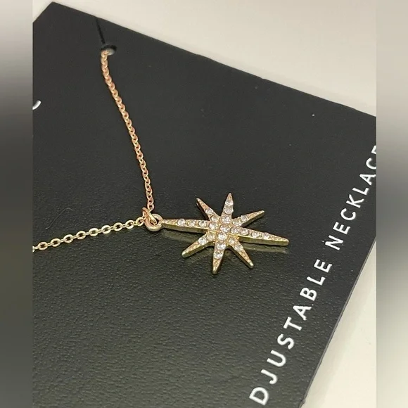 Juliet Star Pendant Gold-Tone 18” Adjustable Necklace - Picture 4 of 7